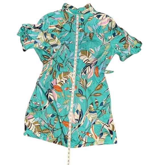 NIC+ZOE Rivera Botanical Shirtdress In Green Multi - XXL - Picture 14 of 14